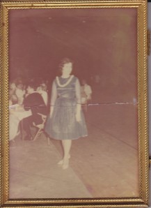 My grandmother, Sandra Roberts Burgess, at her senior prom, in 1962. Her grandmother was Eliza Laurie Roberts.